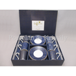 R2S.126CMAR Art Deco porcelán mokkacsésze szett 6 személyes, 12 részes, díszdobozban