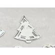 9518/3003 Platina Karácsonyfadísz szett 6 darabos