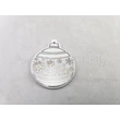 9518/3003 Platina Karácsonyfadísz szett 6 darabos