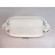 101/3003 Holdfény-Platina Süteményestál 2 füles 5,5x33,5x31 cm
