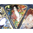 H.C.198-7030 Üvegtál szett 6 részes Klimt képek, 2x32 cm
