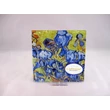 H.C.198-7305 Üvegtál Vincent Van Gogh: Íriszek, 0,5x13x13 cm