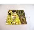 H.C.021-0513 Szemüvegtörlő kendő Klimt: Csók, 20x20 cm