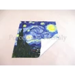 H.C.021-0529 Szemüvegtörlő kendő Van Gogh: Csillagos éj, 20x20 cm