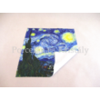 H.C.021-0529 Szemüvegtörlő kendő Van Gogh: Csillagos éj, 20x20 cm