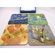 T.L.C.LP94454 Parafa poháralátét szett 4 db-os Van Gogh, 10x10 cm