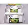 D.G.23336 Porcelán mini-tea szett 2 személyes, 4 részes, Monet: Pipacsmező