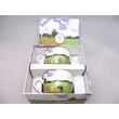 D.G.23336 Porcelán mini-tea szett 2 személyes, 4 részes, Monet: Pipacsmező