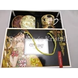 H.C.532-7403 Porcelán mini-tea szett 2 személyes, 4 részes, Klimt: Csók 