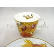 H.C.830-0706 Porcelán mini-mokka szett 2 részes, 4 darabos, Van Gogh: Napraforgók