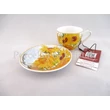 H.C.830-8306 Porcelán Mokkacsésze + alj, Van Gogh: Napraforgók 