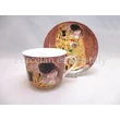 P.P.P171-08397 Porcelán csésze+alj 400ml, Klimt: Csók 