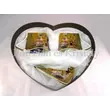 P.P.W3A34-15727 Porcelán Nonfiguratív mini-tea szett 2 személyes, 6 részes, Klimt: Csók 
