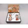 P.P.W3S06-35630 Porcelán mini-mokka szett 2 személyes, 6 részes, Mucha: Topáz