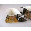 P.P.W8KL334-22352 Porcelán Nonfiguratív mini-tea szett 2 személyes, 6 részes, Klimt: Csók 