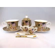 P.P.W5A26-15384 Porcelán mini-tea szett 2 személyes, 9 részes, Klimt: Csók 