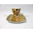 P.P.W6A60-11499 Porcelán mini-tea szett 2 személyes, 6 részes, Klimt: Csók 