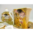P.P.W6A67-14285 Porcelán Nonfiguratív mini-tea szett 2 személyes, 9 részes, Klimt: Csók