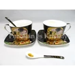P.P.W6B60-11598 Porcelán mini-tea szett 2 személyes, 6 részes, Klimt: Csók 