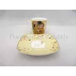 P.P.W9KL406-09169 Porcelán mini-mokka 2 személyes, 6 részes, Klimt: Csók 