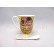 P.P.W9KL410-09176 Porcelán talpas bögre szett 2 személyes, 4 részes, Klimt: Csók