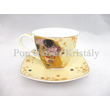P.P.W9KL406-09169 Porcelán mini-mokka 2 személyes, 6 részes, Klimt: Csók 