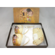 P.P.W9KL406-09169 Porcelán mini-mokka 2 személyes, 6 részes, Klimt: Csók 