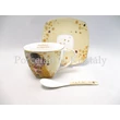 P.P.W20KL418-09158 Porcelán csésze szett 6 személyes, 18 részes, Klimt: Csók
