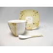 P.P.W20KL418-09158 Porcelán csésze szett 6 személyes, 18 részes, Klimt: Csók