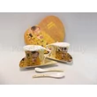 P.P.W9KL434-09206 Porcelán Nonfiguratív mini-tea szett 2 személyes, 6 részes, Klimt: Csók