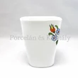 Kalocsai Hungarikum szögletes bögre 2,5 dl, 10x11cm
