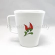 Kalocsai Hungarikum szögletes bögre 2,5 dl, 10x11cm