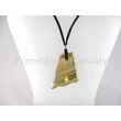 10501/1 Nonfiguratív medál 1 Zöld eosin, 3,8x3,2 cm