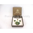8420 Ginkgo ékszer szett zöld, 2 részes