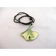 10594 Ginkgo medál zöld eosin, 5,5x4,6 cm