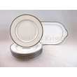 9100/3384 Szendvicskészlet 7 részes fehér-platina
