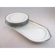 9100/3384 Szendvicskészlet 7 részes fehér-platina