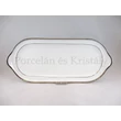 9100/3384 Szendvicstál fehér-platina, 3,5x38,5x16,5 cm