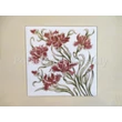 10513/3/0119 Falikép szegfűs, 15x15 cm