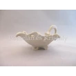 10522 Szőlőlevél fehér eosin, 7,5x15,5x12 cm