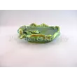 6103/0 Rákos névjegytál zöld eosin, 4,5x18 cm