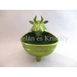 6728 Ivóedény zöld eosin, 17,5x20x14,5 cm