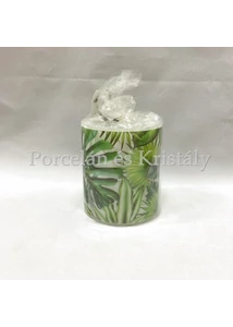 AMB.19210940 Tropical Leaves átvilágítós gyertya 9x7,5cm