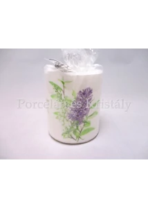 AMB.19214900 Lila orgona átvilágítós gyertya 9x7,5 cm