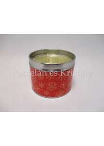 T.L.C.LP51374 Vörös ribiszke-vörös áfonya fémdobozos illatgyertya 6,5x8cm