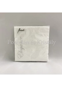 AMB.12504925 Elegance White papírszalvéta 25x25cm, 15db-os
