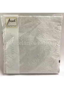 AMB.12504938 Elegance silver papírszalvéta 25x25cm, 15db-os