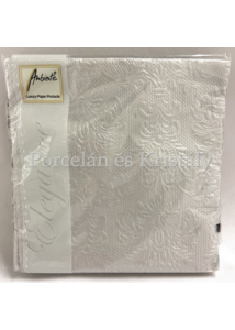 AMB.12504938 Elegance silver papírszalvéta 25x25cm, 15db-os