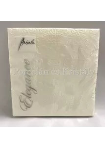 AMB.13304926 Elegance cream papírszalvéta 33x33cm, 15db-os