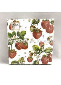 AMB.13306770 Stawberry Plant papírszalvéta 33x33cm, 20db-os